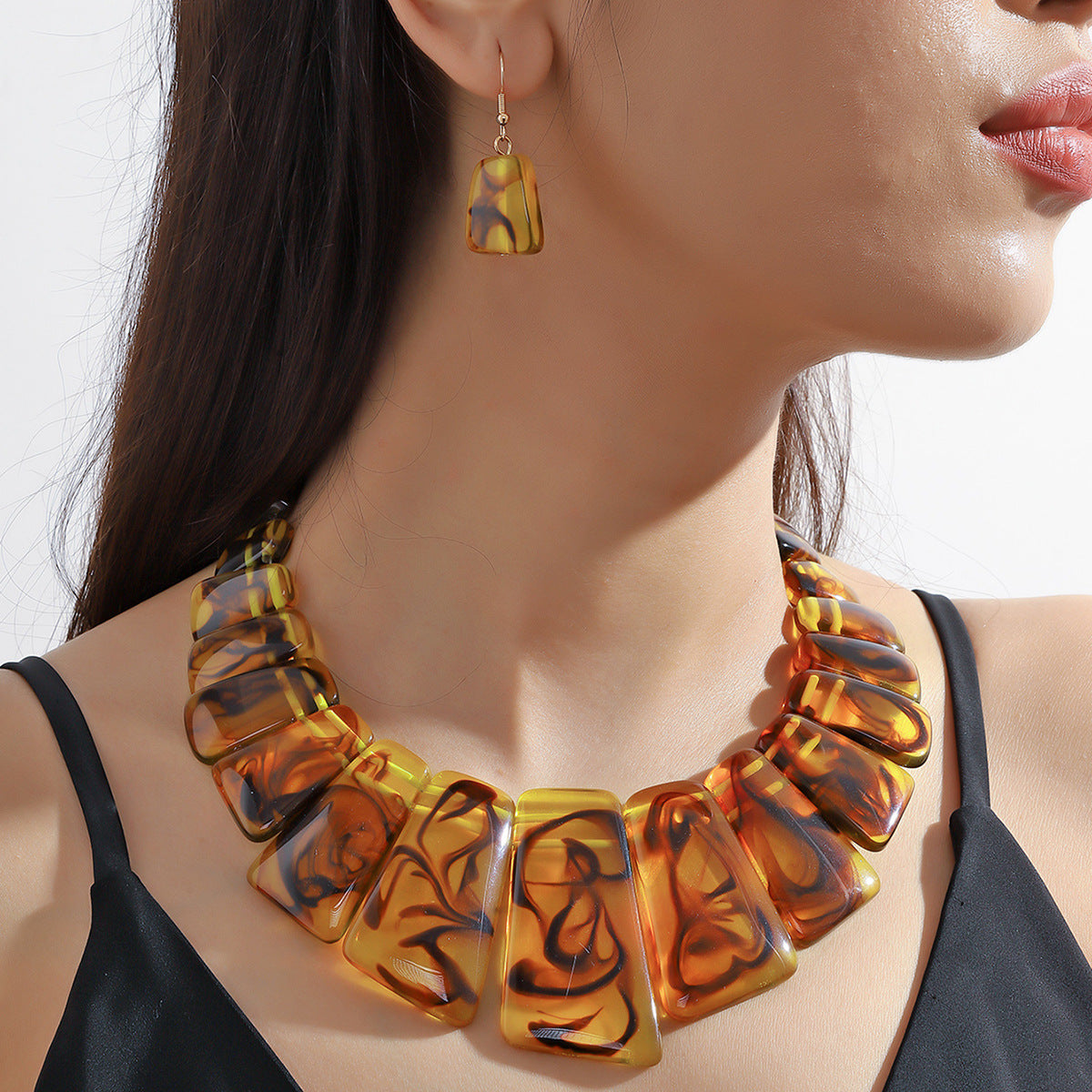 Three-piece Set Retro Personalized Set Ladies